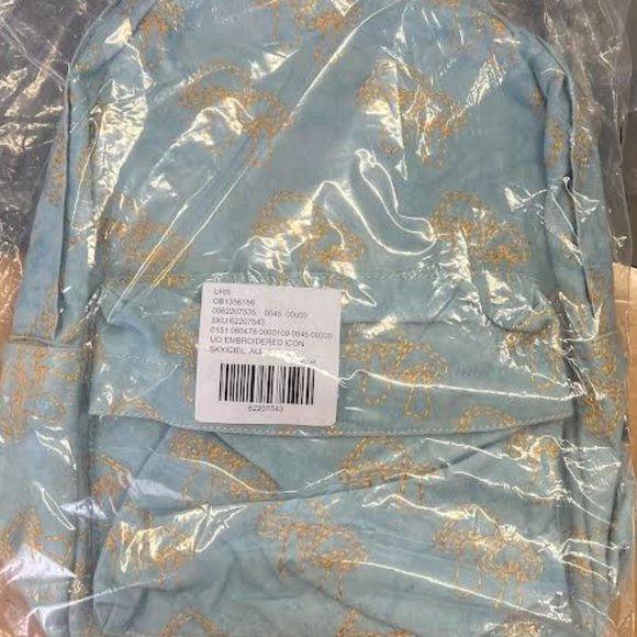 NWT!‎ Urban Outfitters Uo Embroidered Icon Backpack In Sky | ModeSens